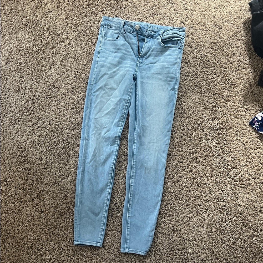 American Eagle Outfitters Light Blue Skinny Jeans